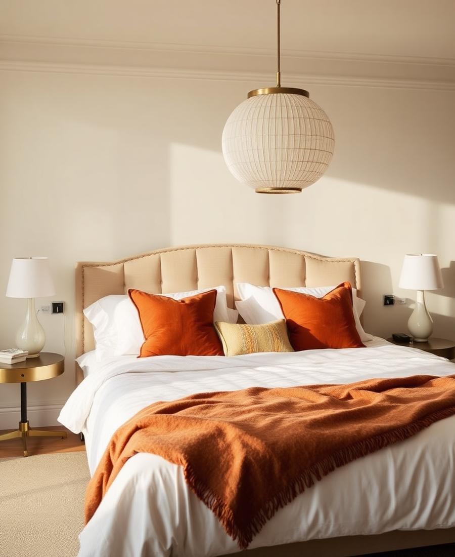 Furnished bedroom in a managed London apartment